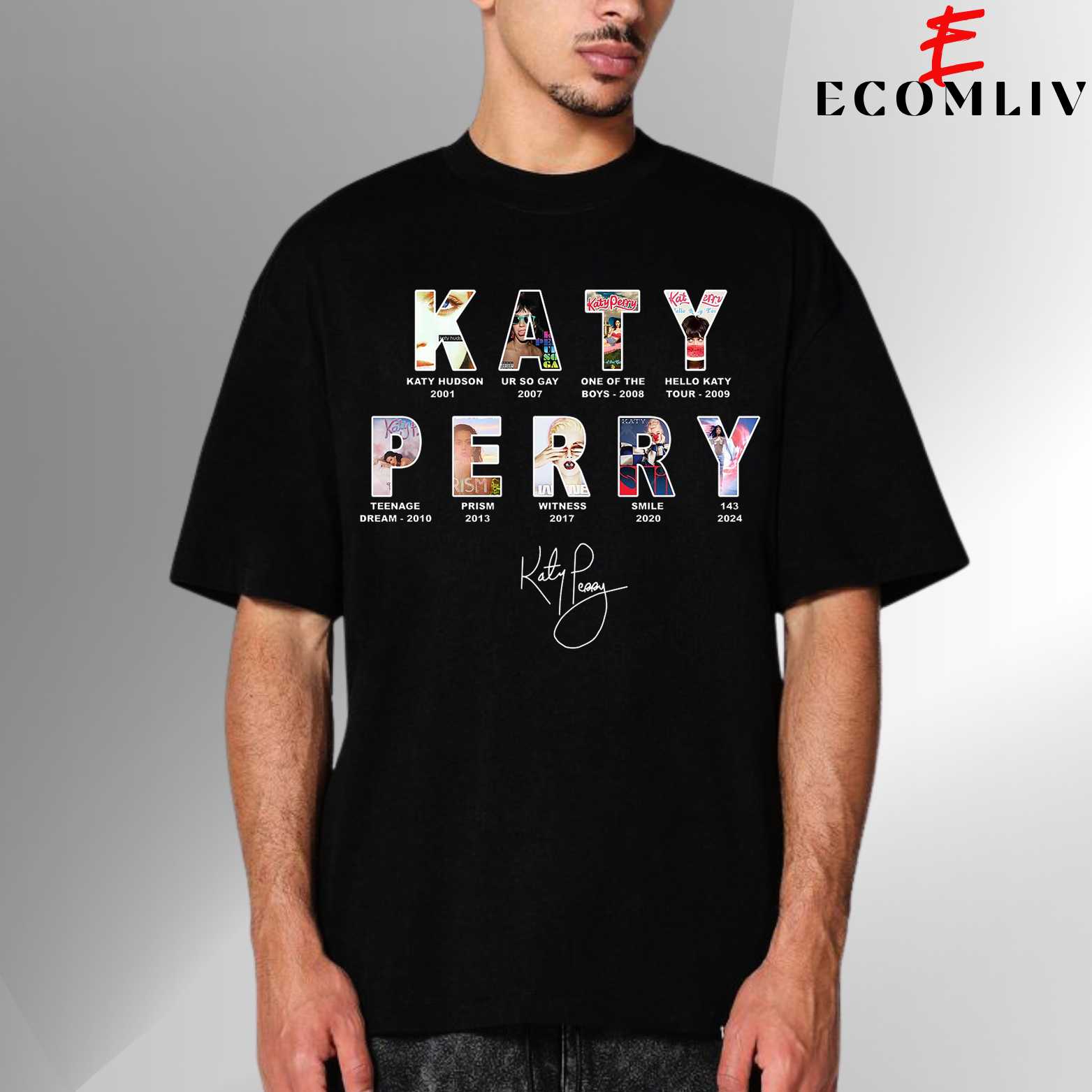Katy Perry Lifetime Tour 2025 T Shirt, Unisex Concert Merch Tee, Pop Music Streetwear